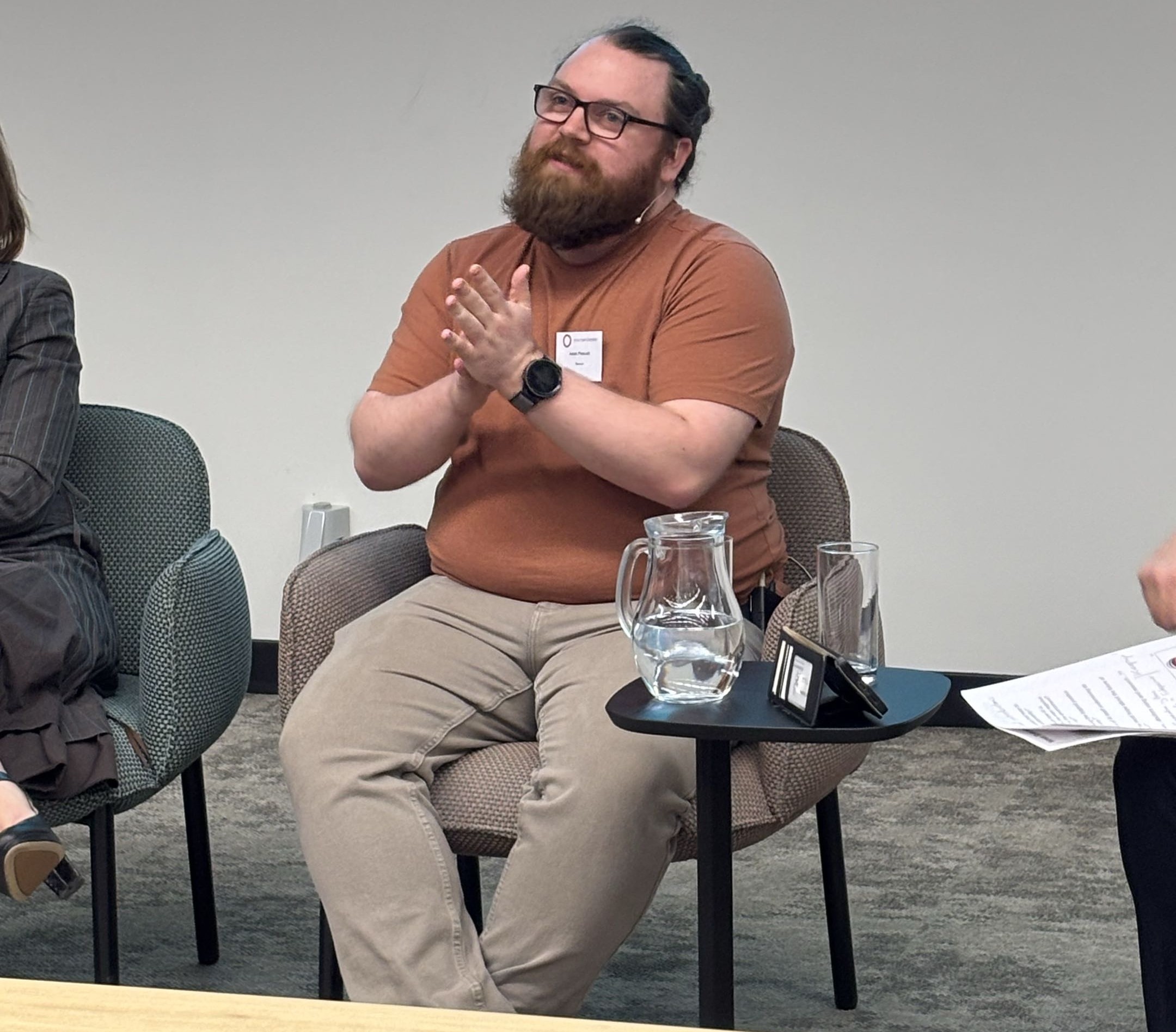 Nemiah CTO Adam Prescott speaking at the pro-manchester Green Tech Conference.